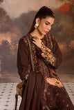 Rang Rasiya Embroidered Khaddar Unstitched 3Pc Suit D-07 Hot Choclate