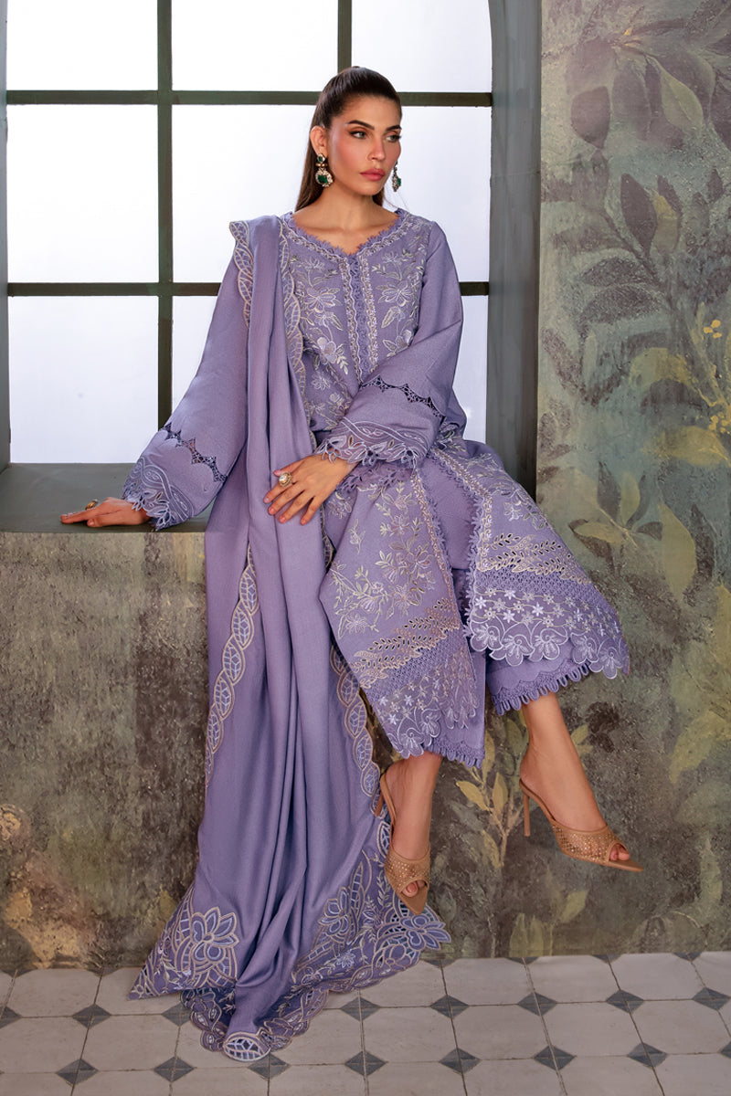 Rang Rasiya Embroidered Karandi Unstitched 3Pc Suit D-08 Latte
