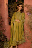 Rang Rasiya Embroidered Karandi Unstitched 3Pc Suit D-10 Cardamom