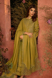 Rang Rasiya Embroidered Karandi Unstitched 3Pc Suit D-10 Cardamom