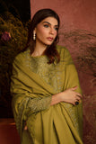 Rang Rasiya Embroidered Karandi Unstitched 3Pc Suit D-10 Cardamom