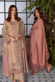 Rang Rasiya Embroidered Karandi Unstitched 3Pc Suit D-11 Chai