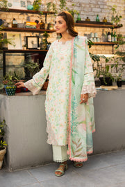 Rang Rasiya Lifestyle Embroidered Lawn Unstitched 3Pc Suit D-13 SAGE