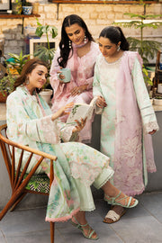 Rang Rasiya Lifestyle Embroidered Lawn Unstitched 3Pc Suit D-13 SAGE