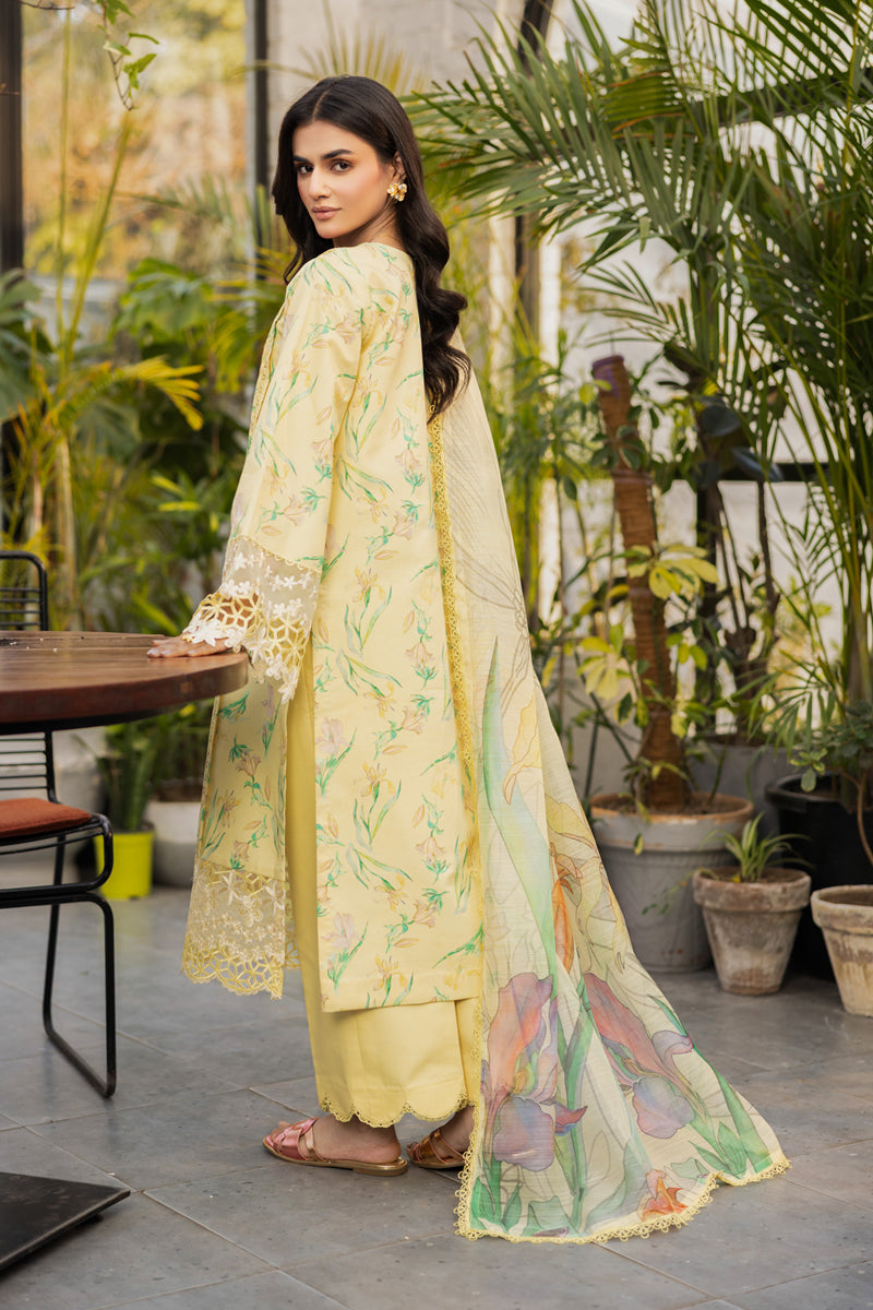 Rang Rasiya Lifestyle Embroidered Lawn Unstitched 3Pc Suit D-11 OLIVINE