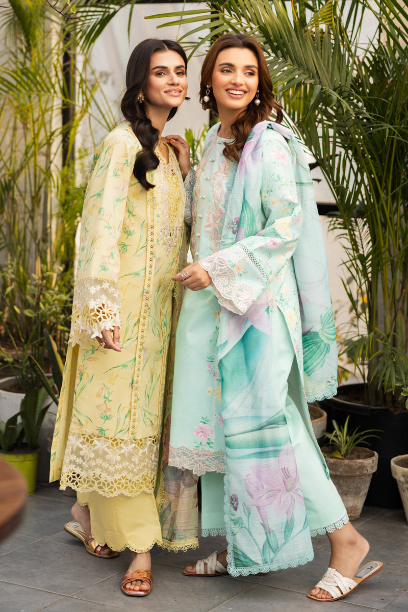 Rang Rasiya Lifestyle Embroidered Lawn Unstitched 3Pc Suit D-11 OLIVINE