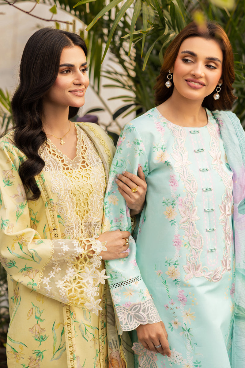 Rang Rasiya Lifestyle Embroidered Lawn Unstitched 3Pc Suit D-11 OLIVINE