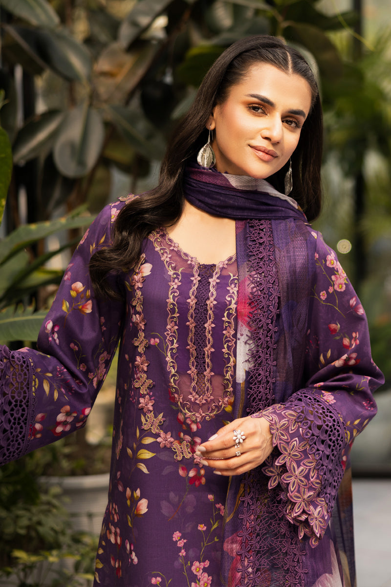Rang Rasiya Lifestyle Embroidered Lawn Unstitched 3Pc Suit D-08 CHARLOTTE
