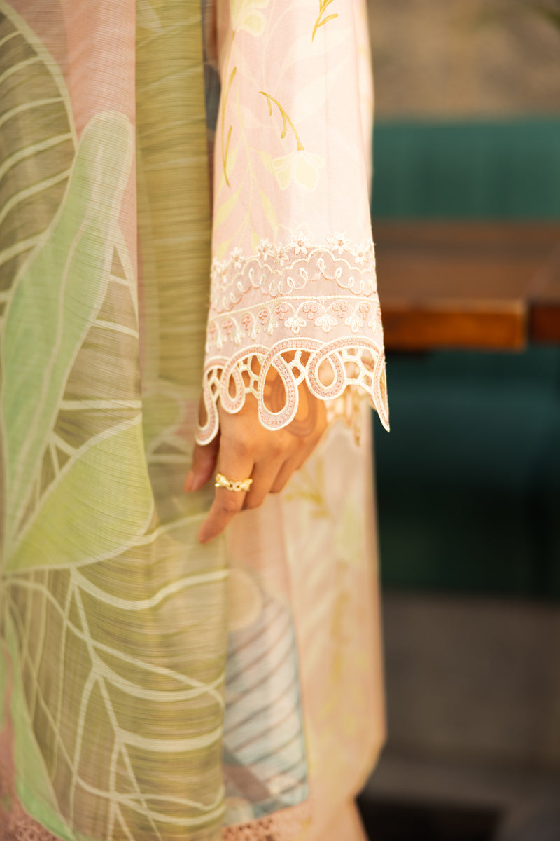 Rang Rasiya Lifestyle Embroidered Lawn Unstitched 3Pc Suit D-14 IVY