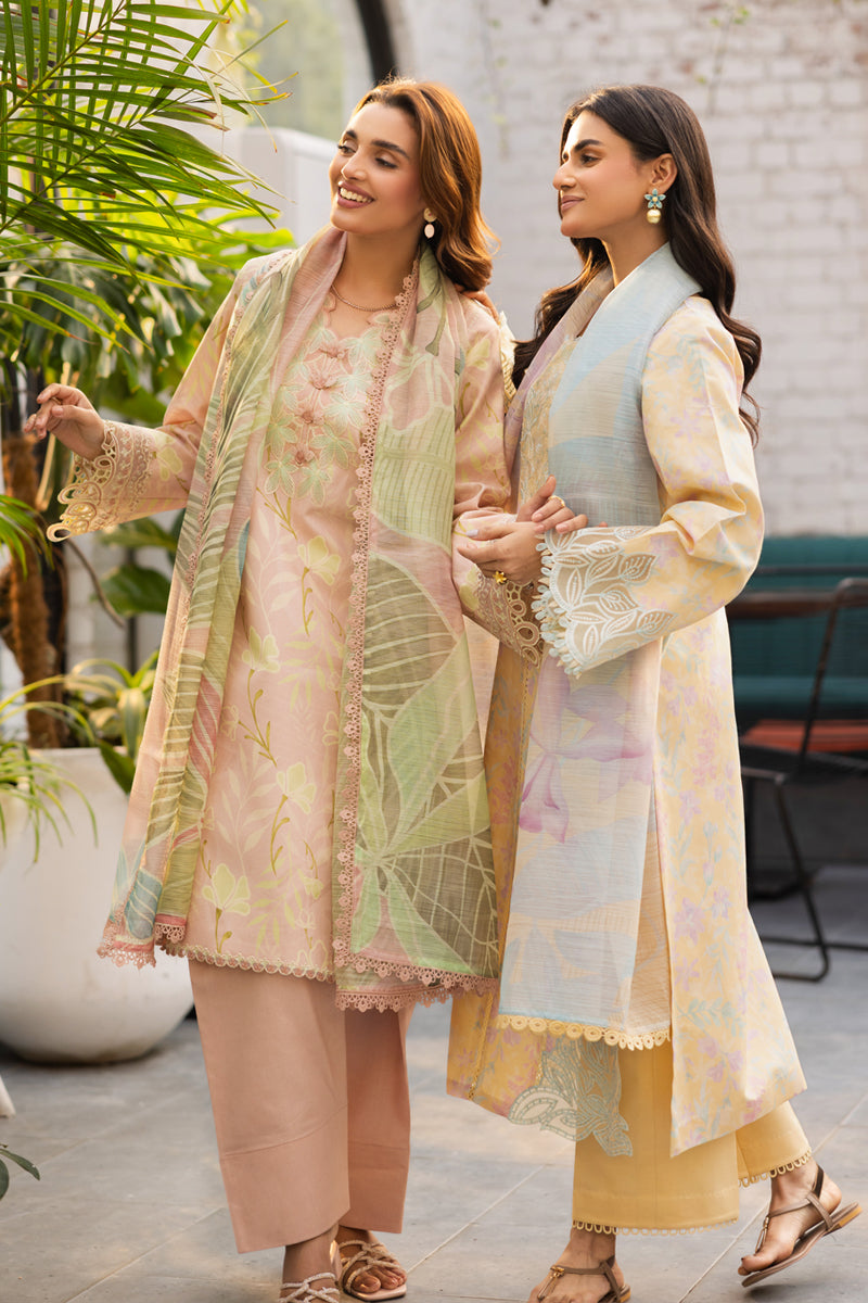 Rang Rasiya Lifestyle Embroidered Lawn Unstitched 3Pc Suit D-14 IVY