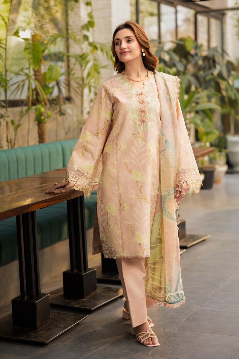 Rang Rasiya Lifestyle Embroidered Lawn Unstitched 3Pc Suit D-14 IVY