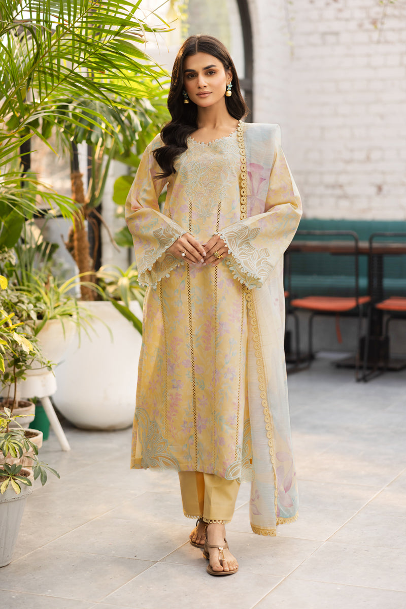 Rang Rasiya Lifestyle Embroidered Lawn Unstitched 3Pc Suit D-04 HAZEL