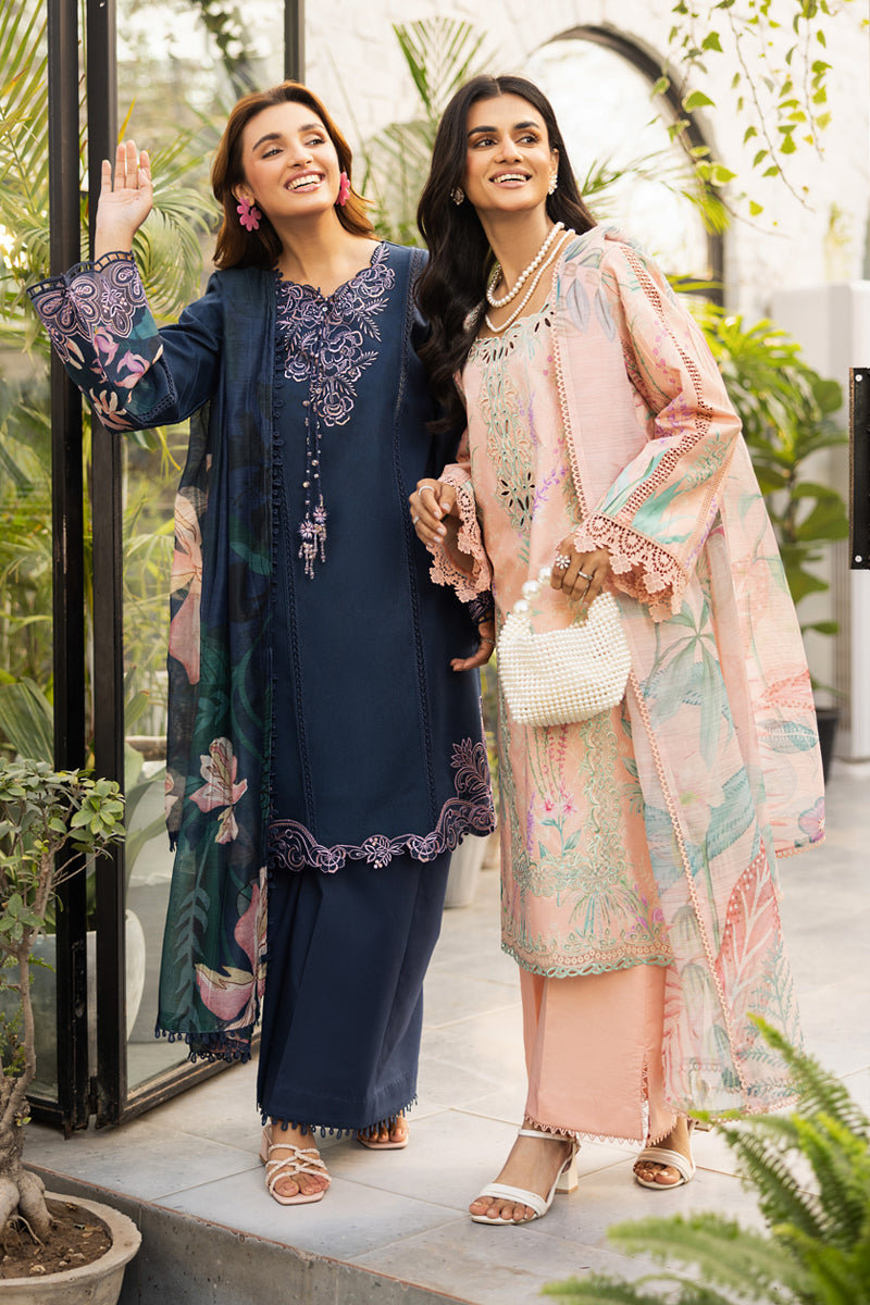 Rang Rasiya Lifestyle Embroidered Lawn Unstitched 3Pc Suit D-07 LUNA