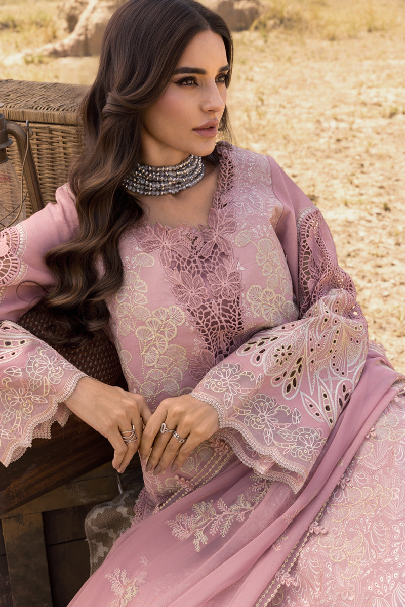 Rang Rasiya Premium Embroidered Lawn Unstitched 3Pc Suit D-02 AYSEL
