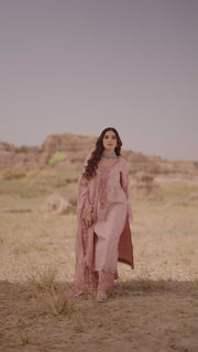 Rang Rasiya Premium Embroidered Lawn Unstitched 3Pc Suit D-02 AYSEL