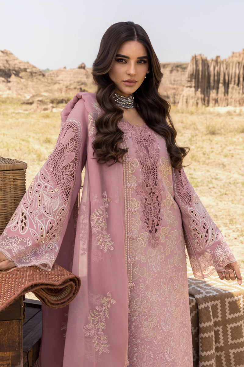 Rang Rasiya Premium Embroidered Lawn Unstitched 3Pc Suit D-02 AYSEL
