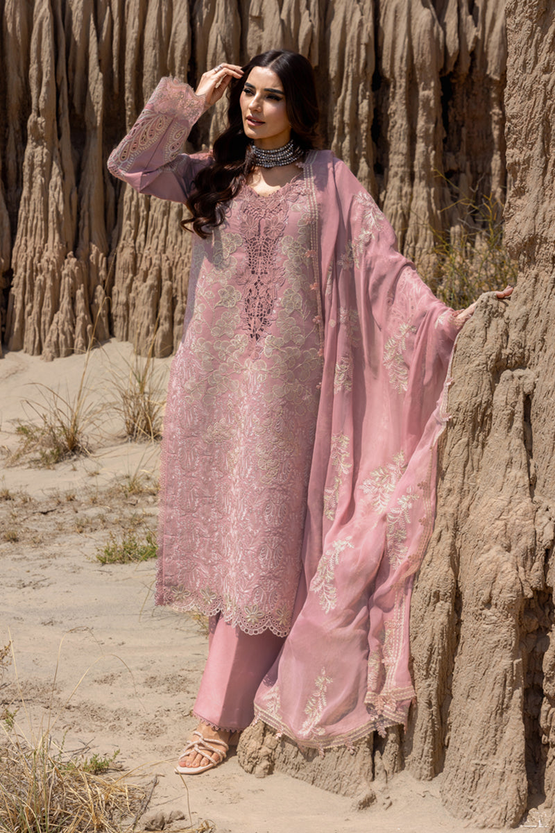 Rang Rasiya Premium Embroidered Lawn Unstitched 3Pc Suit D-02 AYSEL