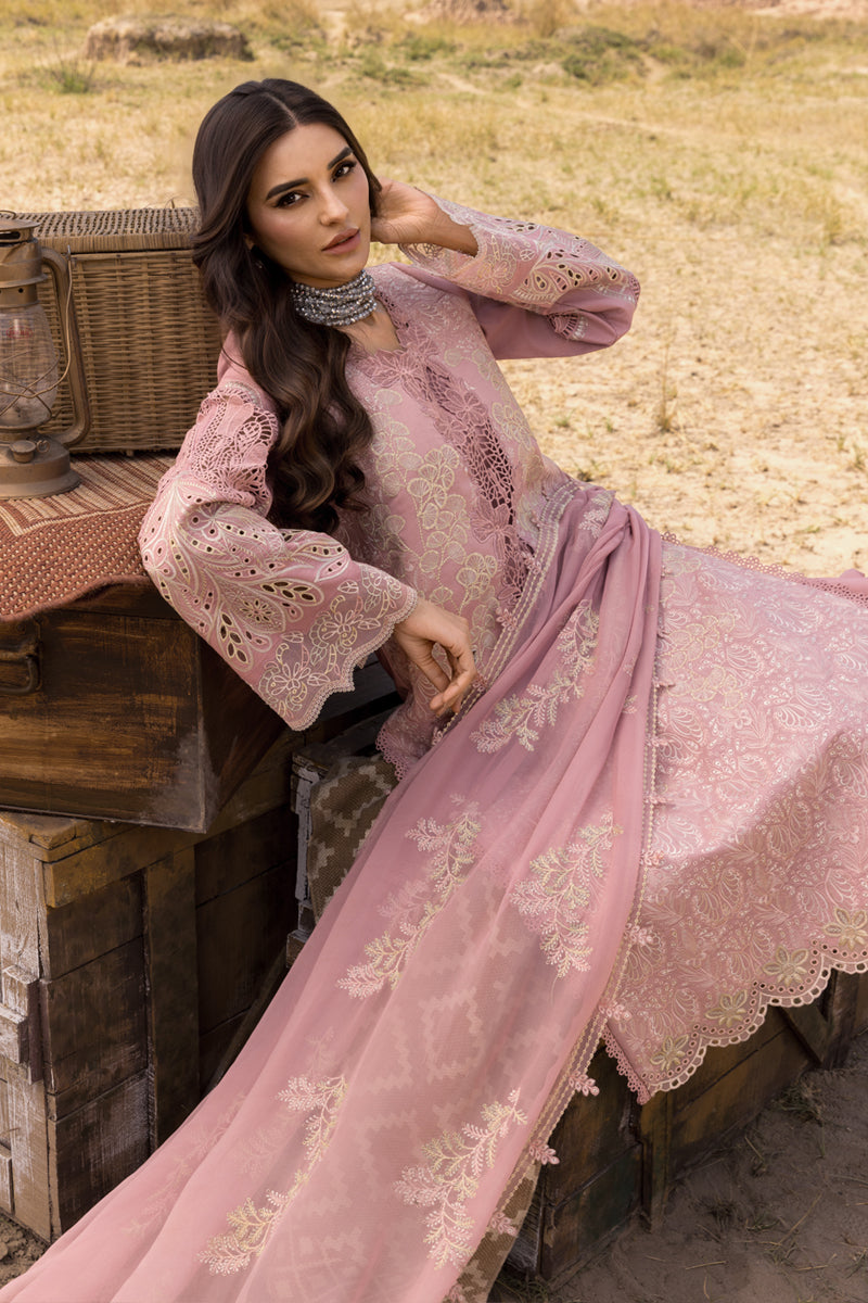 Rang Rasiya Premium Embroidered Lawn Unstitched 3Pc Suit D-02 AYSEL