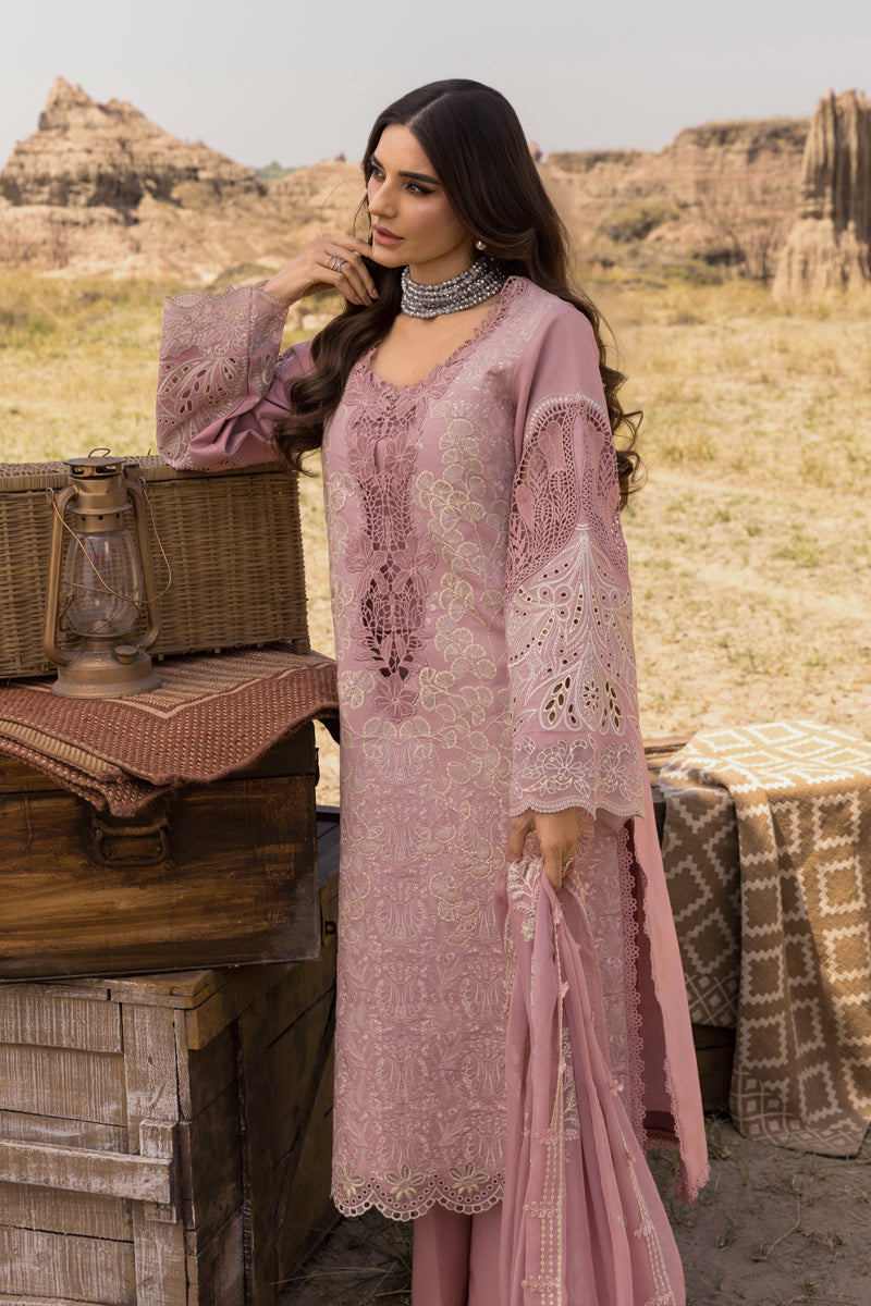 Rang Rasiya Premium Embroidered Lawn Unstitched 3Pc Suit D-02 AYSEL