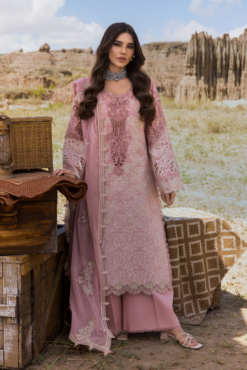 Rang Rasiya Premium Embroidered Lawn Unstitched 3Pc Suit D-02 AYSEL