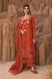 Rang Rasiya Premium Embroidered Lawn Unstitched 3Pc Suit D-03 MAHI