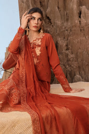Rang Rasiya Premium Embroidered Lawn Unstitched 3Pc Suit D-03 MAHI