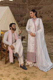 Rang Rasiya Premium Embroidered Lawn Unstitched 3Pc Suit D-04 HAYA
