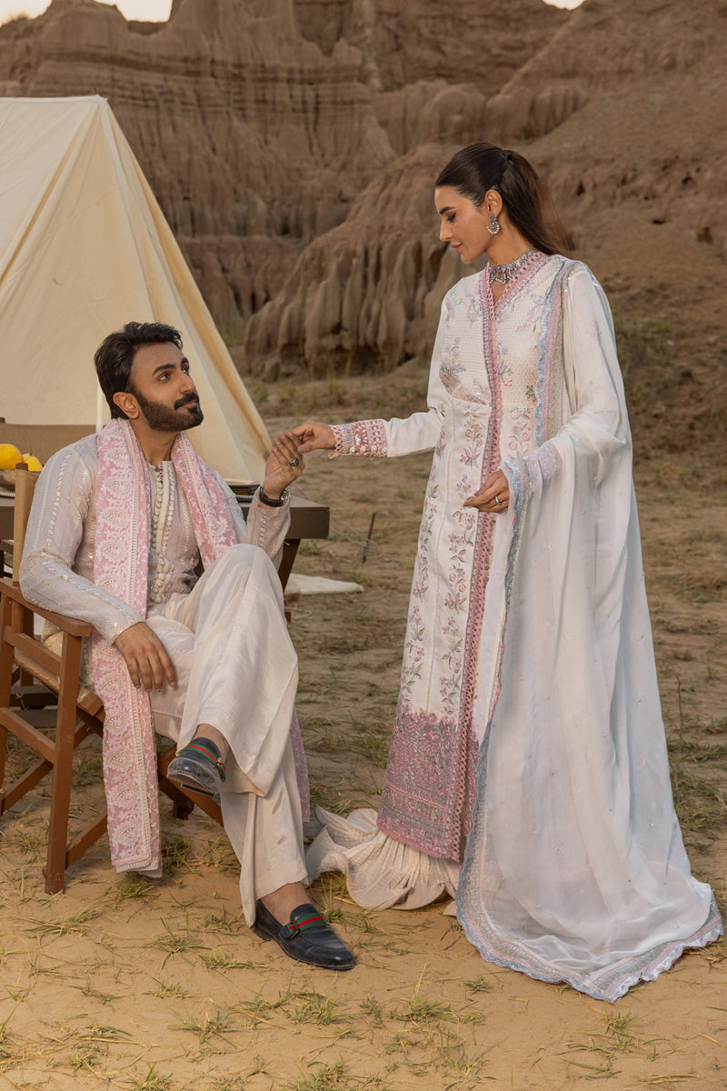 Rang Rasiya Premium Embroidered Lawn Unstitched 3Pc Suit D-04 HAYA