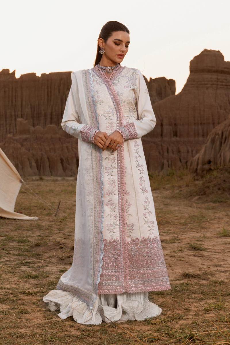 Rang Rasiya Premium Embroidered Lawn Unstitched 3Pc Suit D-04 HAYA