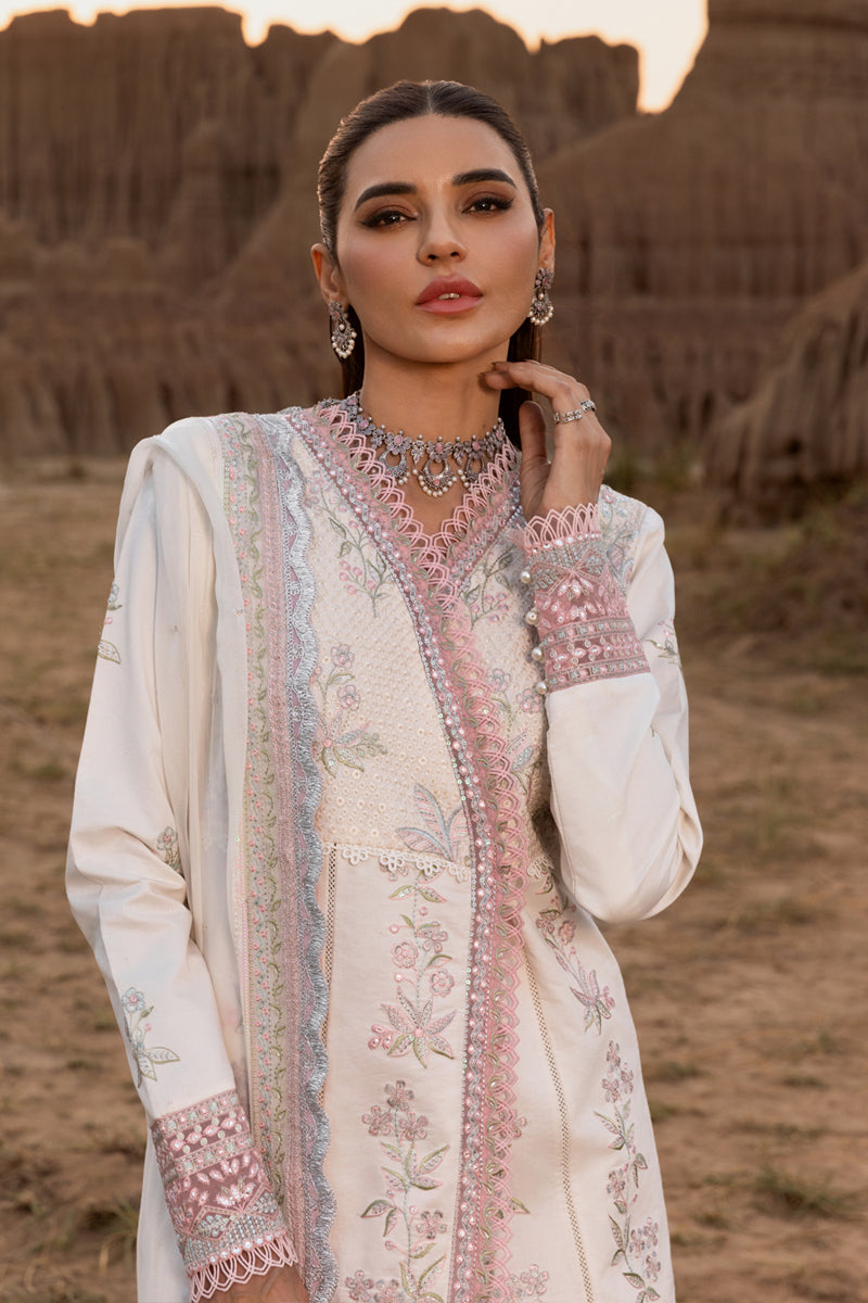 Rang Rasiya Premium Embroidered Lawn Unstitched 3Pc Suit D-04 HAYA