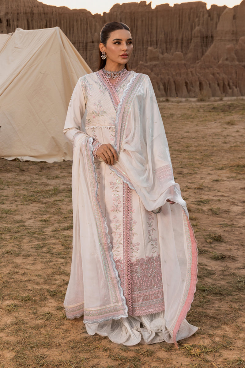 Rang Rasiya Premium Embroidered Lawn Unstitched 3Pc Suit D-04 HAYA