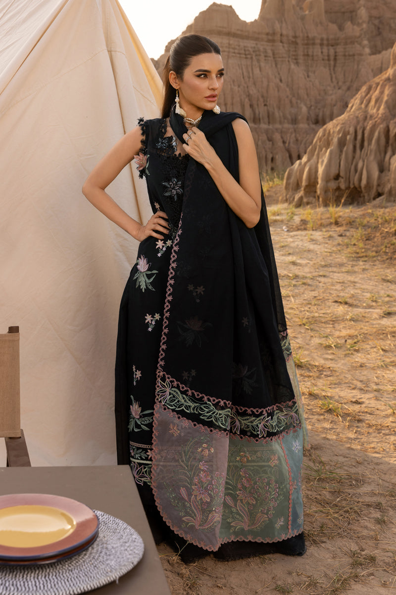 Rang Rasiya Premium Embroidered Lawn Unstitched 3Pc Suit D-05 ZOYA