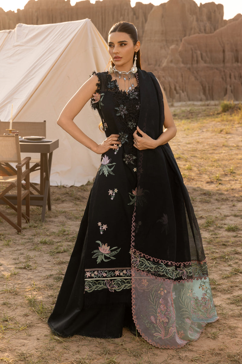 Rang Rasiya Premium Embroidered Lawn Unstitched 3Pc Suit D-05 ZOYA