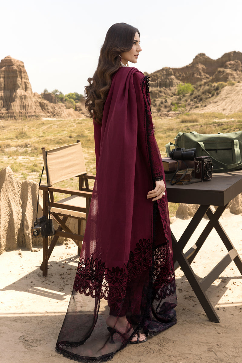 Rang Rasiya Premium Embroidered Lawn Unstitched 3Pc Suit D-07 MAYA