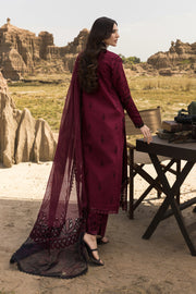Rang Rasiya Premium Embroidered Lawn Unstitched 3Pc Suit D-07 MAYA