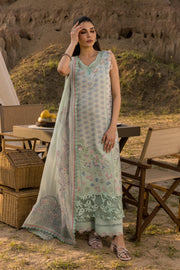 Rang Rasiya Premium Embroidered Lawn Unstitched 3Pc Suit D-08 NADINE