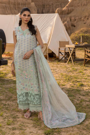 Rang Rasiya Premium Embroidered Lawn Unstitched 3Pc Suit D-08 NADINE