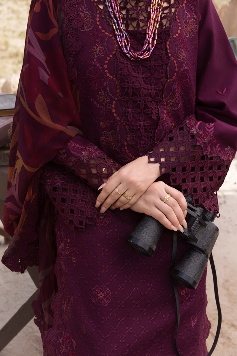 Rang Rasiya Premium Embroidered Lawn Unstitched 3Pc Suit D-09 AMYRA