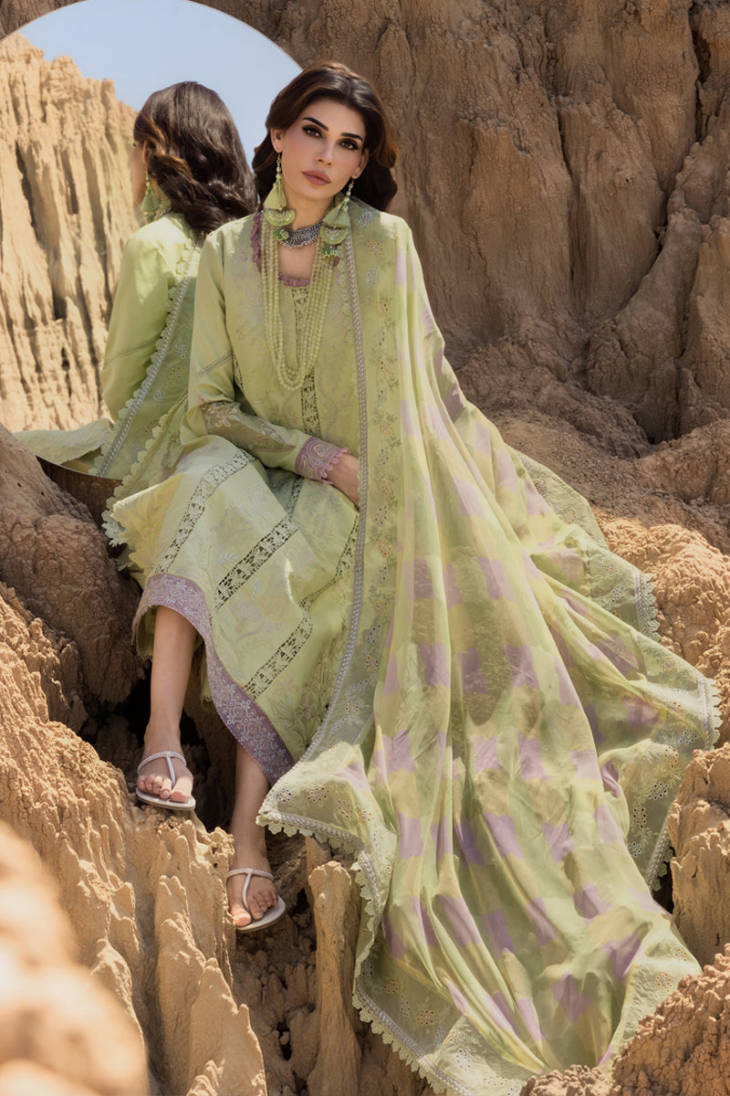 Rang Rasiya Premium Embroidered Lawn Unstitched 3Pc Suit D-10 RANIA