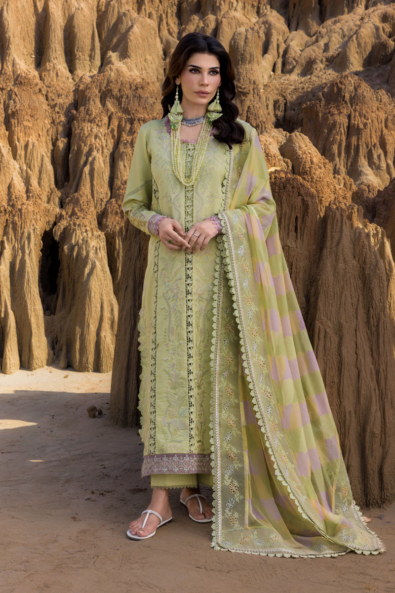 Rang Rasiya Premium Embroidered Lawn Unstitched 3Pc Suit D-10 RANIA