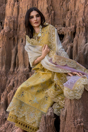 Rang Rasiya Premium Embroidered Lawn Unstitched 3Pc Suit D-11 NADIA