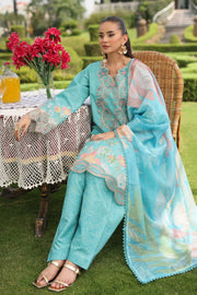 Rang Rasiya Lifestyle Embroidered Lawn Unstitched 3Pc Suit D-01 WALIYA