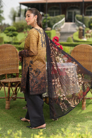 Rang Rasiya Lifestyle Embroidered Lawn Unstitched 3Pc Suit D-03 HOORIA