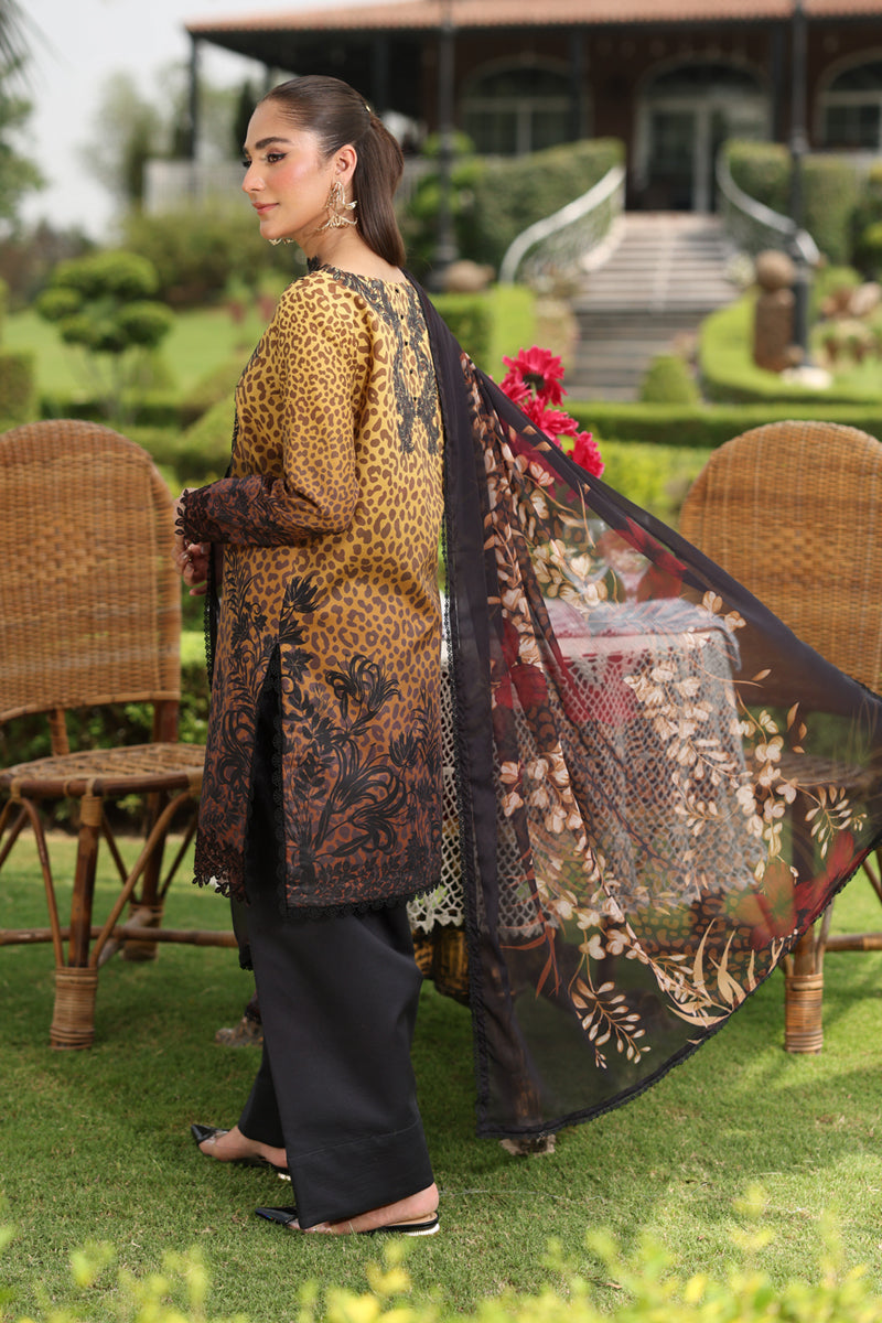 Rang Rasiya Lifestyle Embroidered Lawn Unstitched 3Pc Suit D-03 HOORIA