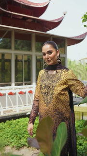 Rang Rasiya Lifestyle Embroidered Lawn Unstitched 3Pc Suit D-03 HOORIA