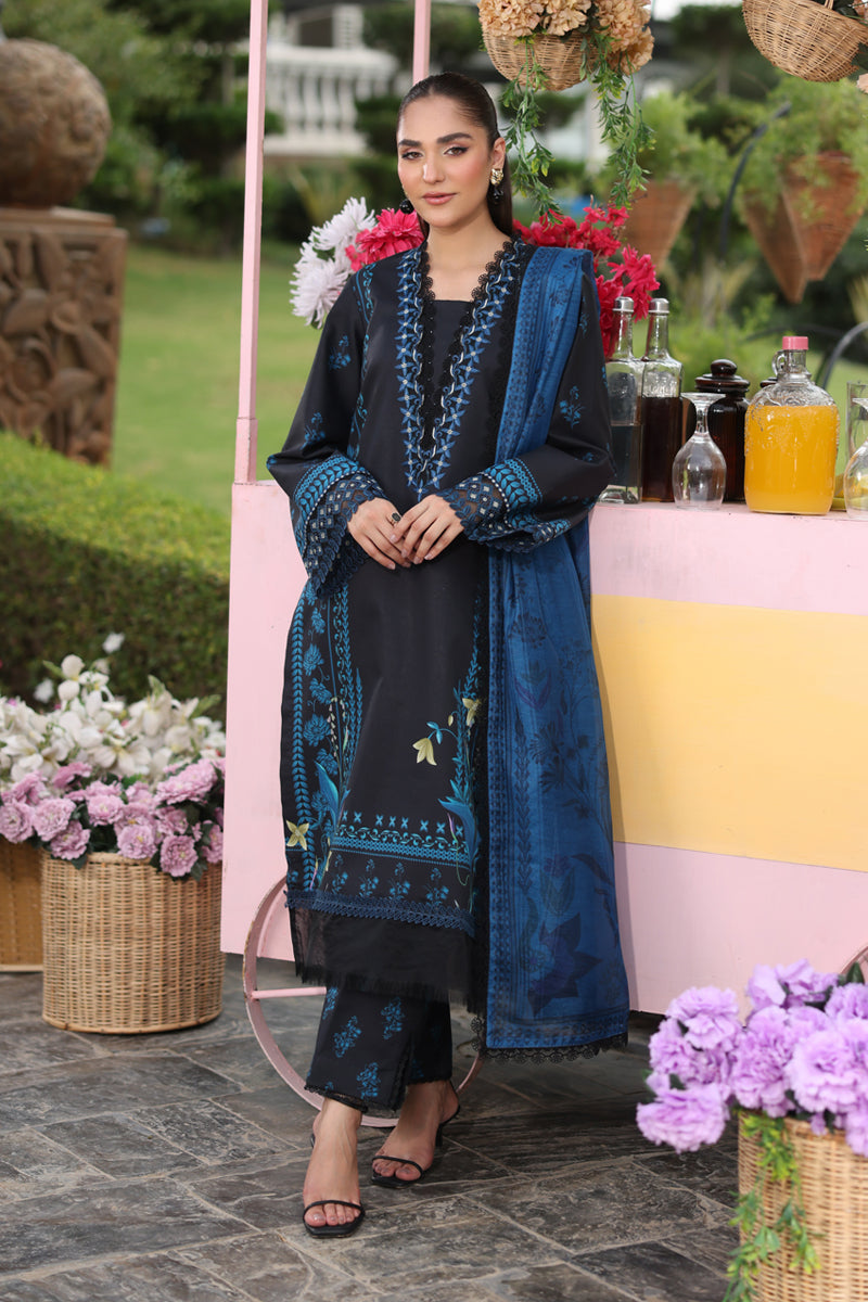 Rang Rasiya Lifestyle Embroidered Lawn Unstitched 3Pc Suit D-10 USHNA