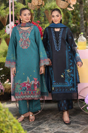 Rang Rasiya Lifestyle Embroidered Lawn Unstitched 3Pc Suit D-10 USHNA