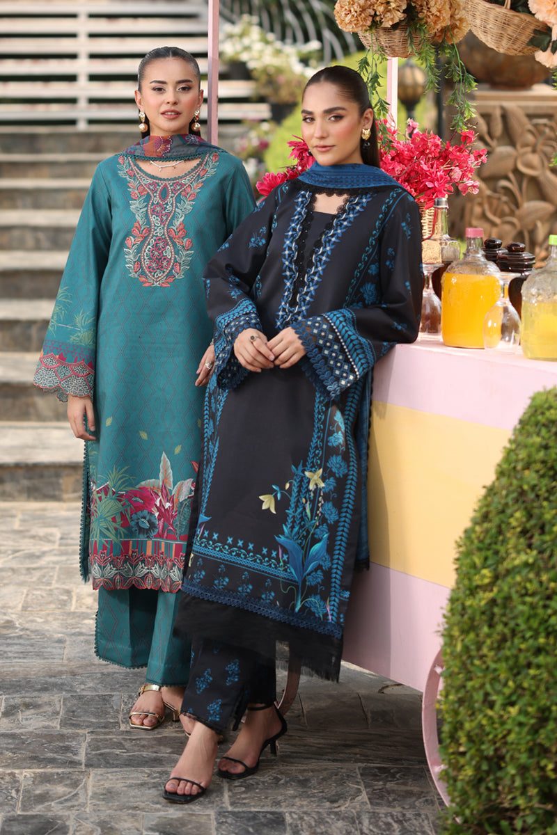 Rang Rasiya Lifestyle Embroidered Lawn Unstitched 3Pc Suit D-10 USHNA