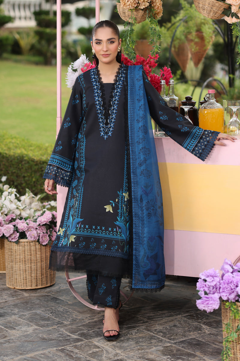 Rang Rasiya Lifestyle Embroidered Lawn Unstitched 3Pc Suit D-10 USHNA