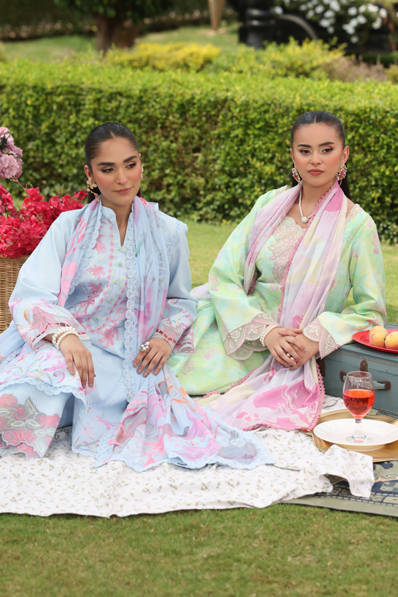 Rang Rasiya Lifestyle Embroidered Lawn Unstitched 3Pc Suit D-13 ZUBIYA